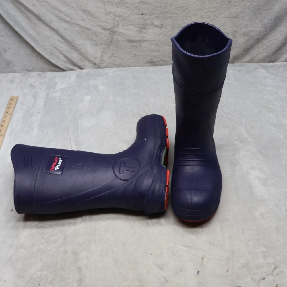 Tingley Unisex M12 W14 Rain Boots Blue Flite Waterproof Protective Safety Toe